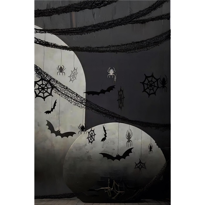 Ginger Ray Halloween Örümcek Ağı Arka Fon