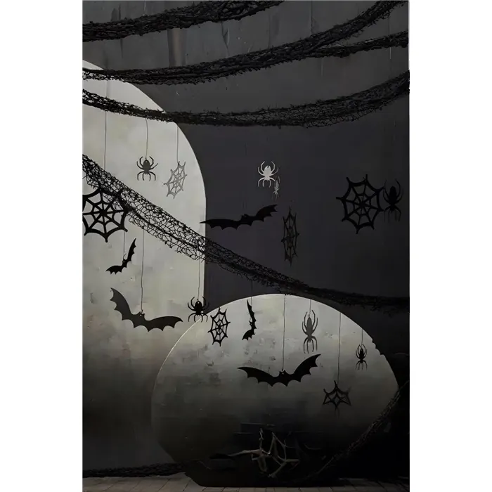 Ginger Ray Halloween Örümcek Ağı Arka Fon