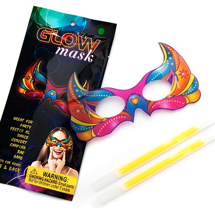 Glow Yüz Maske Turuncu