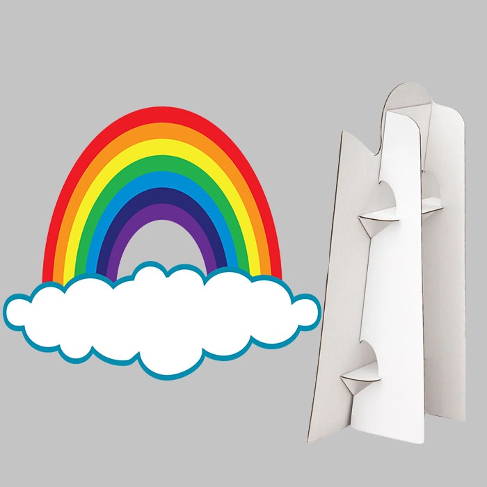 Gökkuşağı Dekor Ayaklı Pano