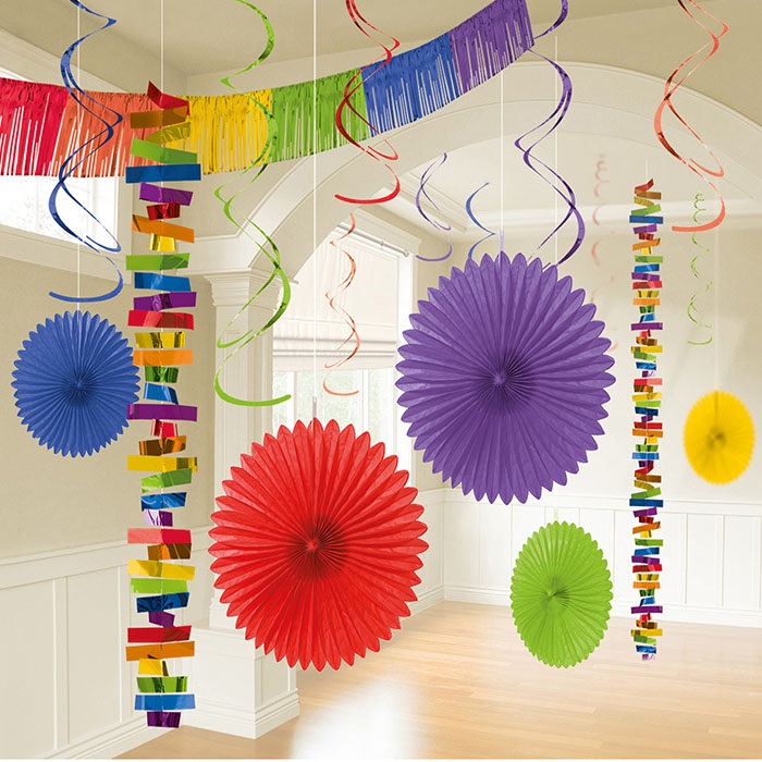 Amscan Gökkuşağı Dekorasyon Süsleme Seti