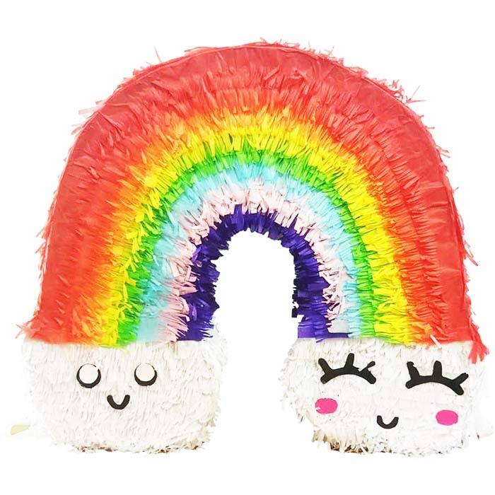 Gökkuşağı Şekilli Pinyata Ve Sopası