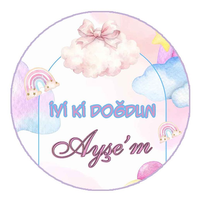 Gökkuşağı Temalı Pinyata Ve Sopası