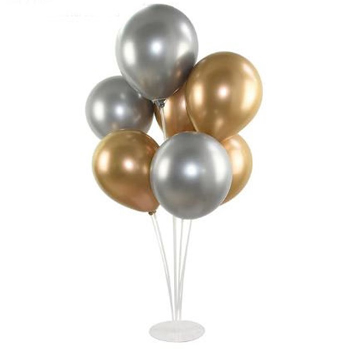 Gold Gümüş Balon Standı Seti