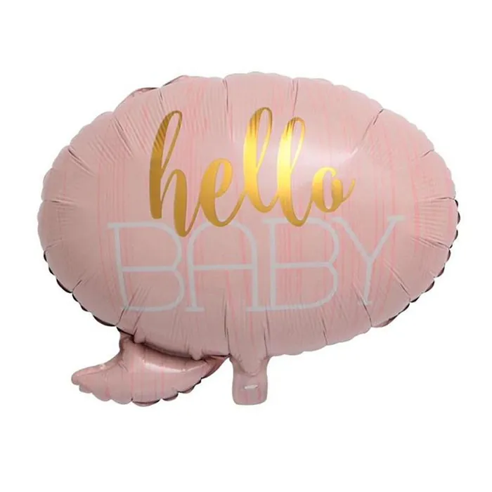 Gold Hello Baby Folyo Balon