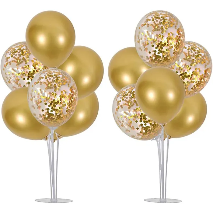 Gold Krom Renkli Balon Standı