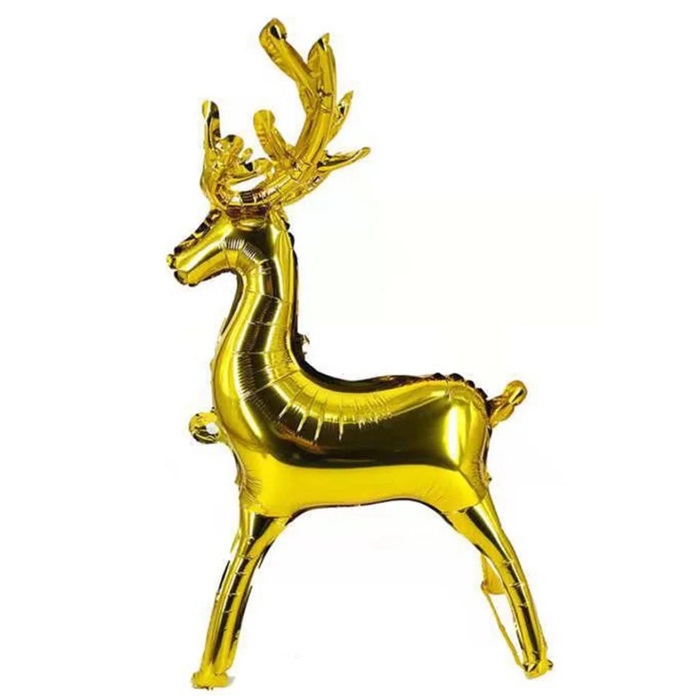 Gold Renkli Geyik Folyo Balon