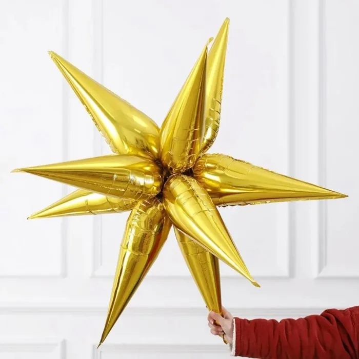 Gold Renkli Kutup Yıldızı Folyo Balon