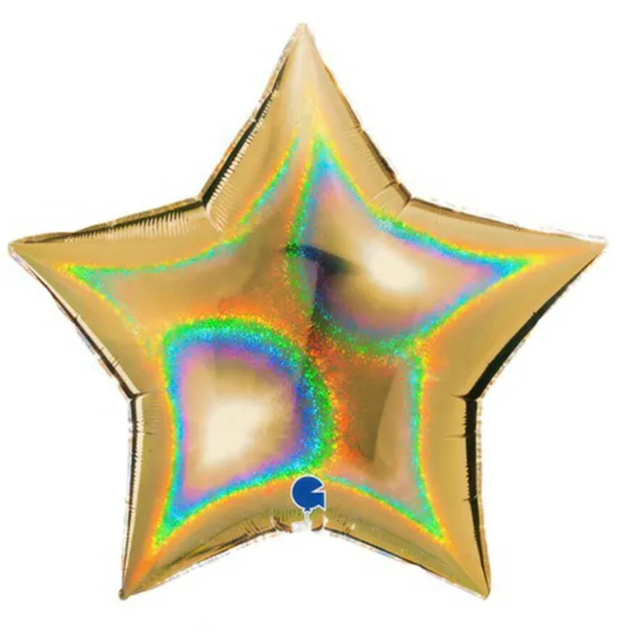 Gold Simli Yıldız Folyo Balon