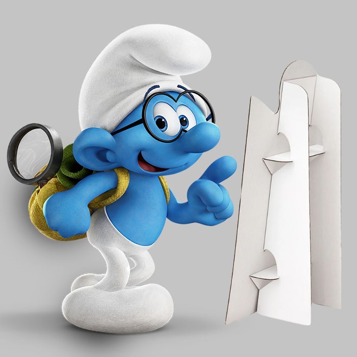 Gözlüklü Şirin Ayaklı Pano