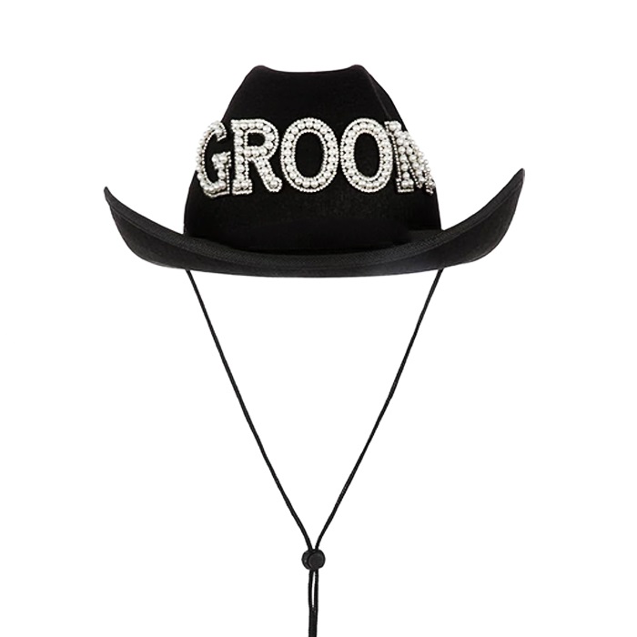 Groom Lüks Kovboy Şapka