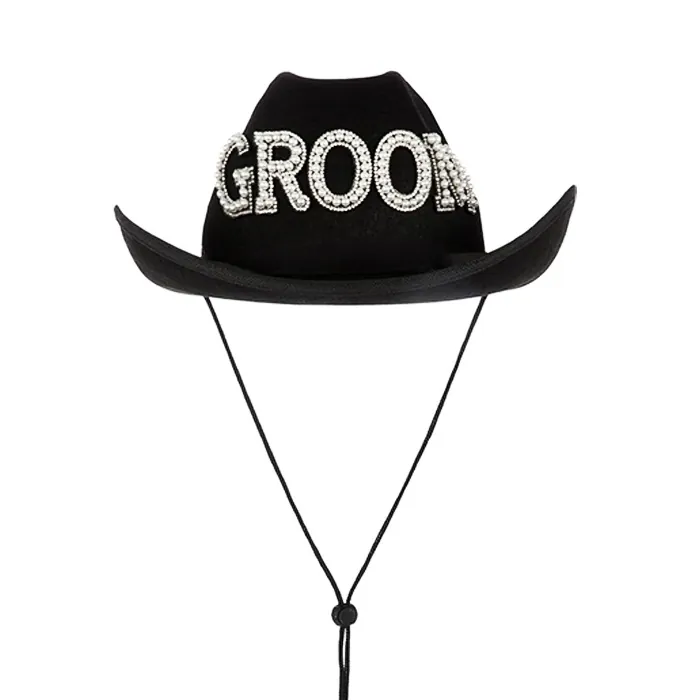 Groom Lüks Kovboy Şapka