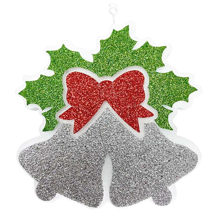 Gümüş Çan Şekilli Strafor Süs