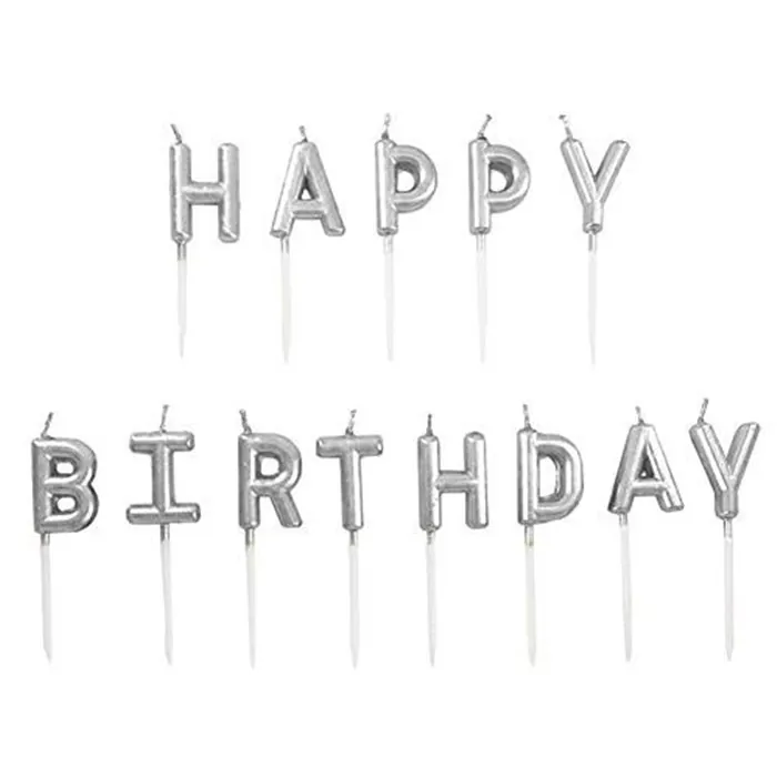 Gümüş Happy Birthday Mum