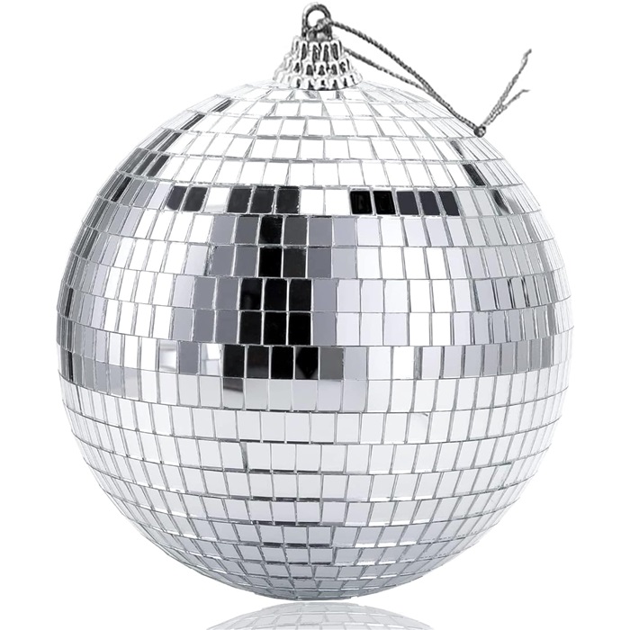 Gümüş Renkli Aynalı Disko Topu