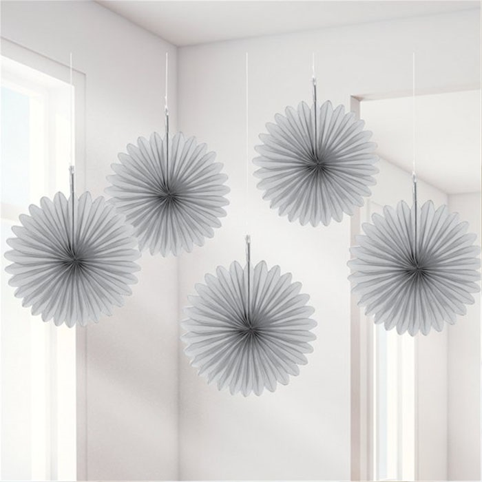 Amscan Gümüş Renkli Çark Süs Seti