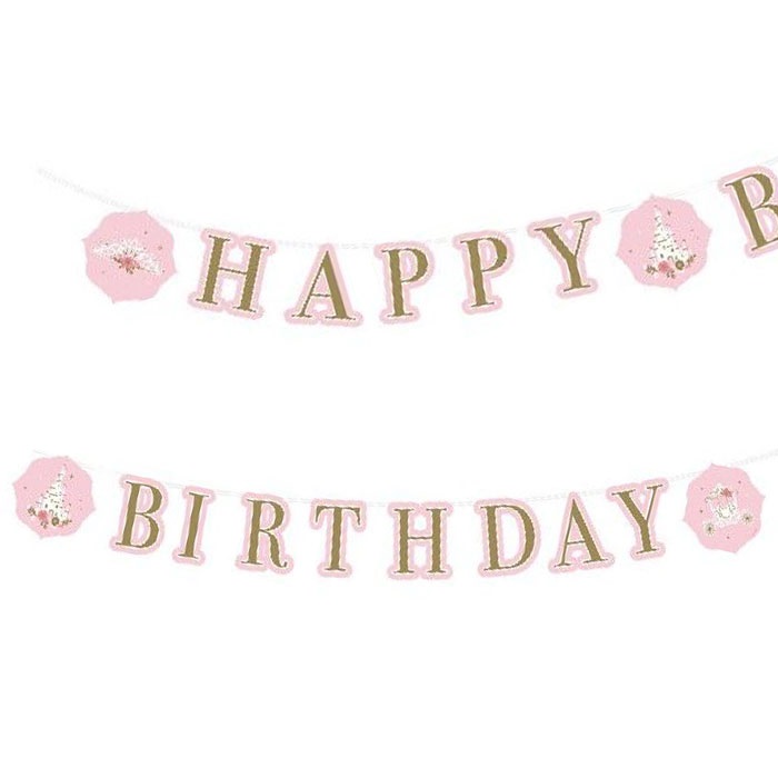 Amscan Kuğu Prensesi Happy Birthday Yazı