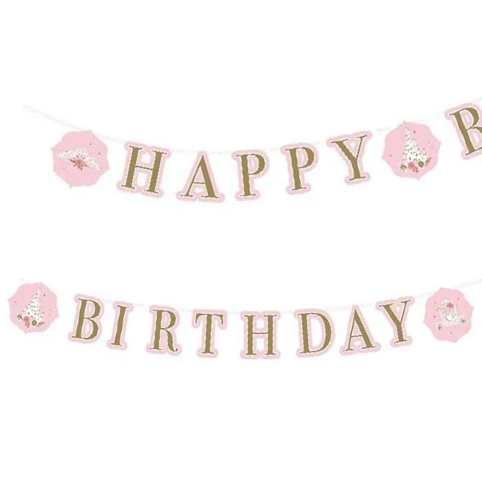Amscan Kuğu Prensesi Happy Birthday Yazı