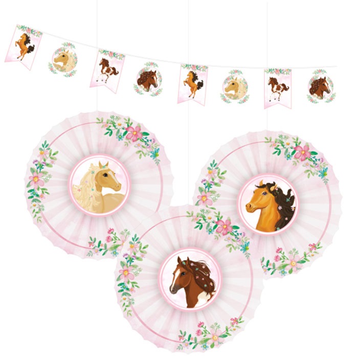 Güzel Atlar Temalı Dekorasyon Seti