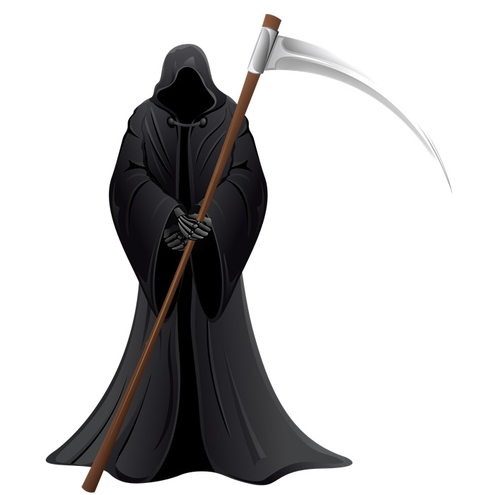 Halloween Azrail Ayaklı Pano