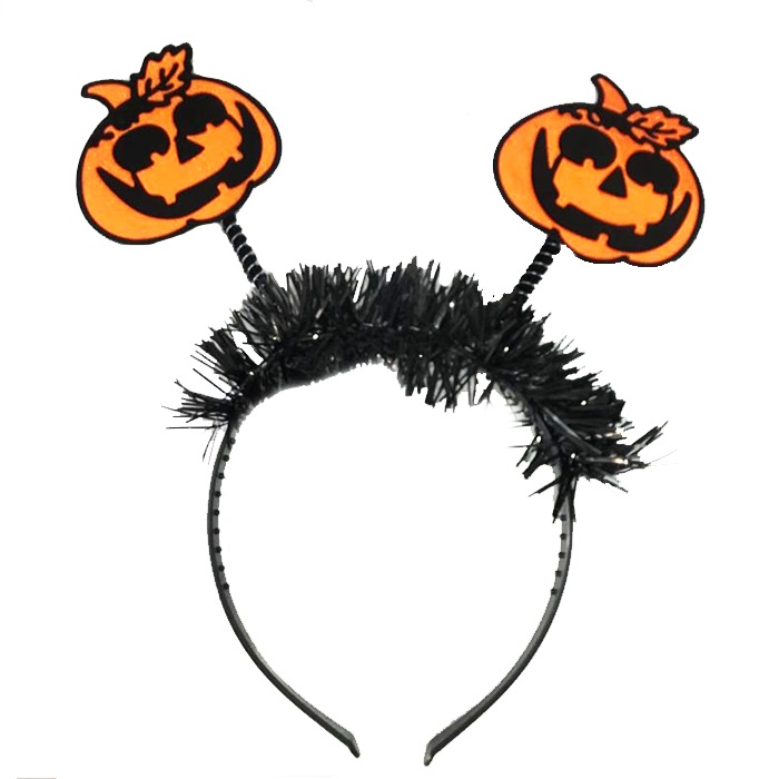 Halloween Balkabağı Figürlü Taç