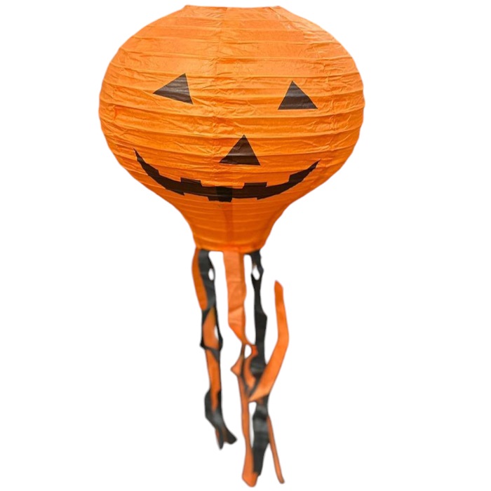 Halloween Balkabağı Püsküllü Fener