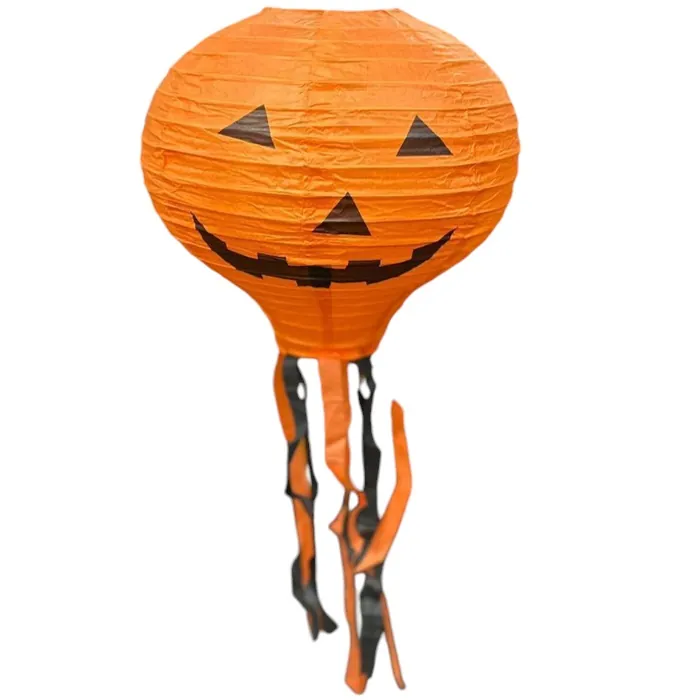 Halloween Balkabağı Püsküllü Fener