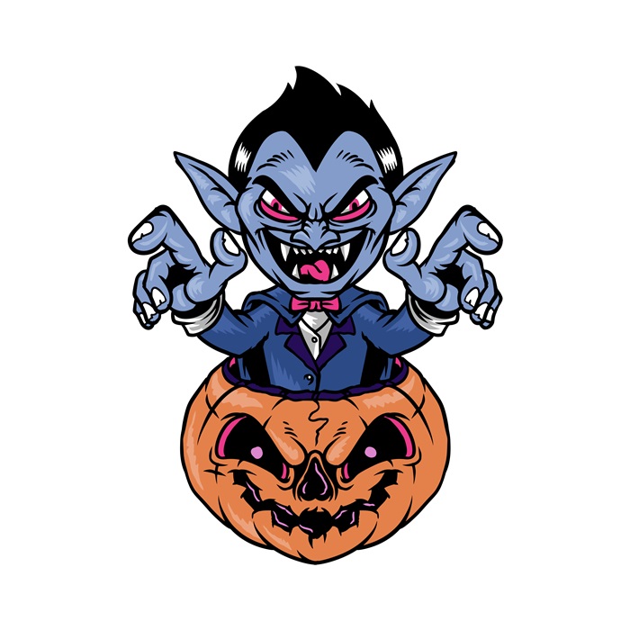 Cadılar Bayramı Dracula Ayaklı Pano