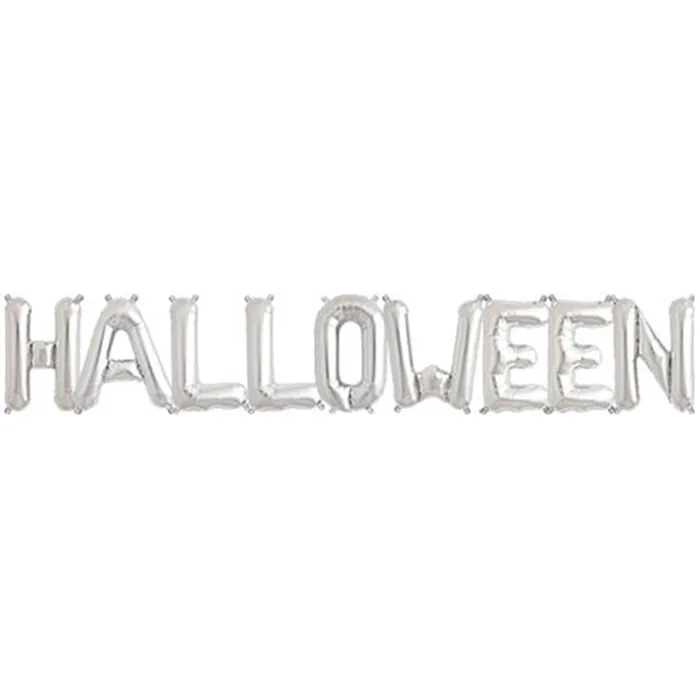 Gümüş Halloween Folyo Balon Seti