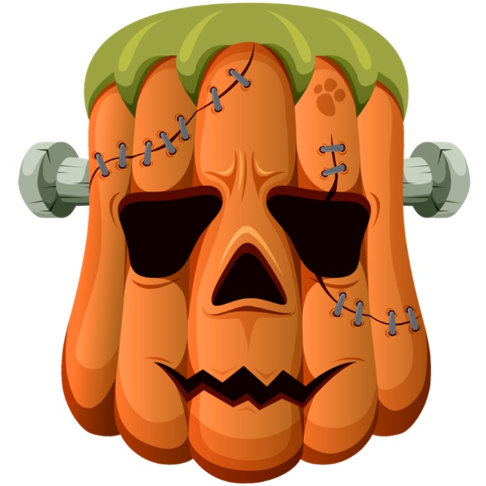 Halloween Frankenstein Bal Kabağı Ayaklı Pano