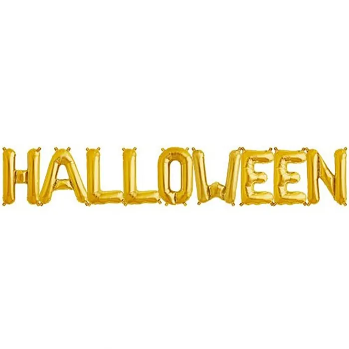 Halloween Gold Renkli Folyo Balon