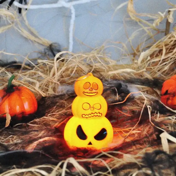 Halloween Işıklı Turuncu Balkabağı