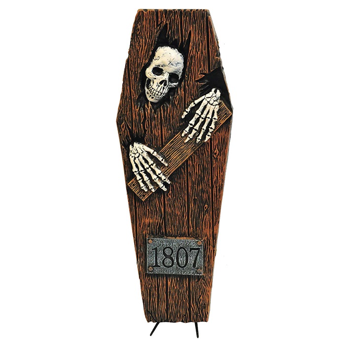 Halloween İskelet Tabut Ayaklı Pano