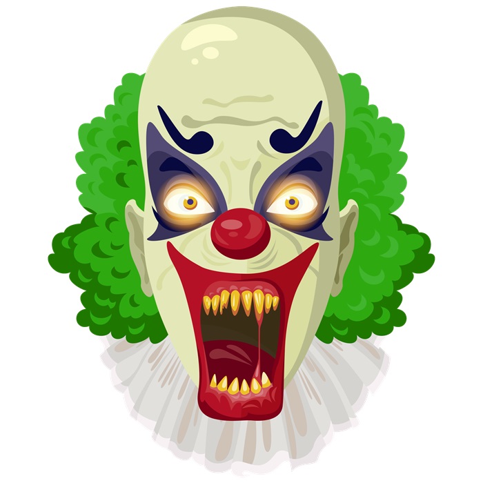 Halloween Korkunç Palyaço Ayaklı Pano