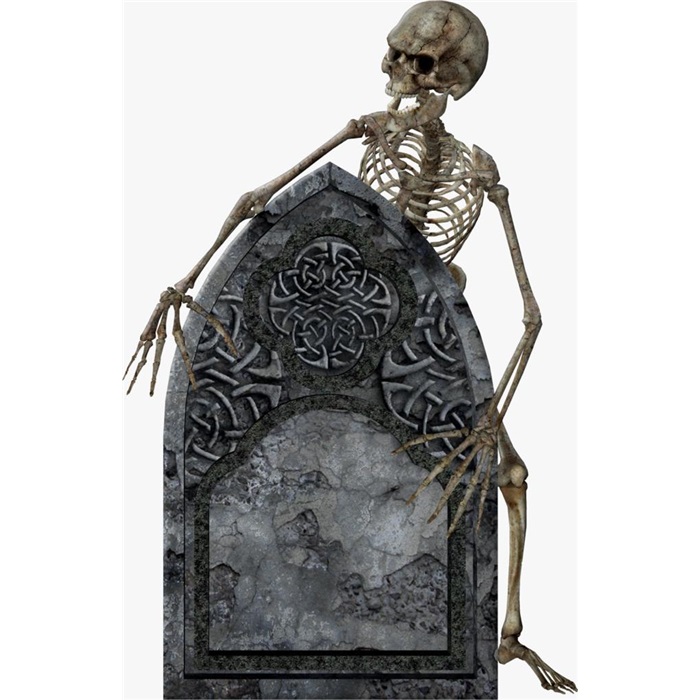 Cadılar Bayramı İskelet Dekor Ayaklı Pano