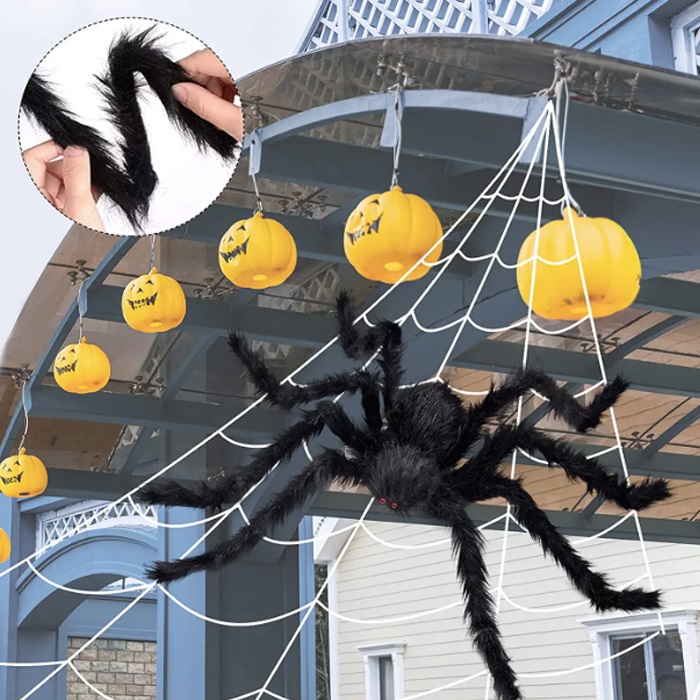 Halloween Siyah Örümcek Süs