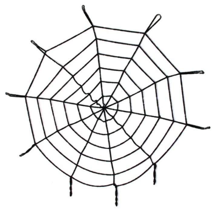 Halloween Siyah Örümcek Ağ