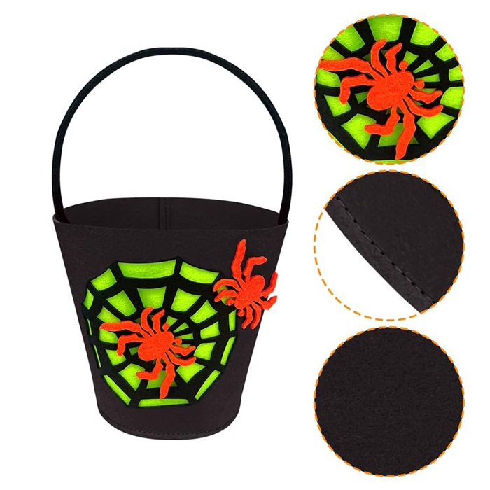 Halloween Siyah Renkli Şeker Çantası