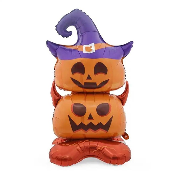 Ayaklı Şapkalı Balkabağı Folyo Balon