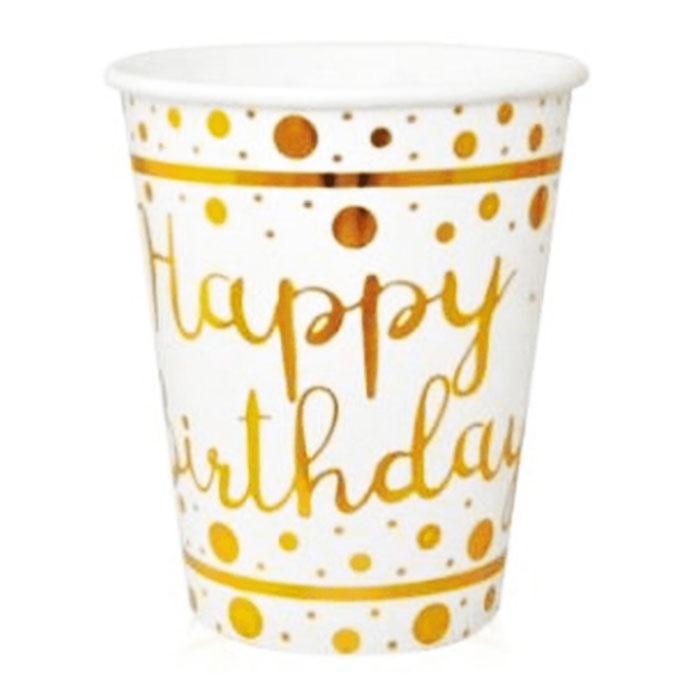 Happy Birthday Gold Bardak