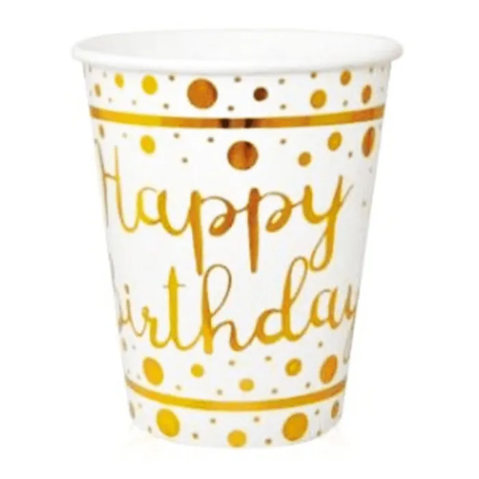 Happy Birthday Gold Bardak