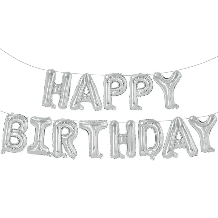 Happy Birthday Gümüş Folyo Balon