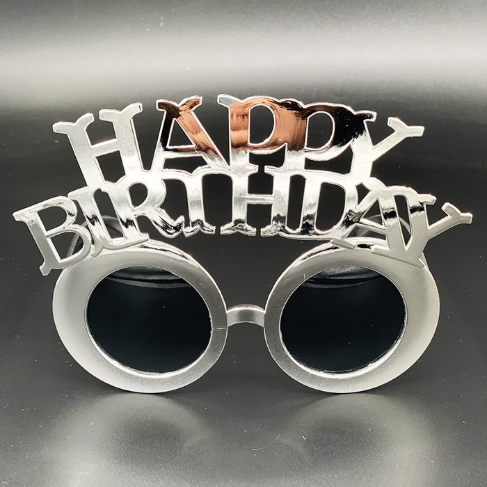 Happy Birthday Gümüş Parti Gözlük