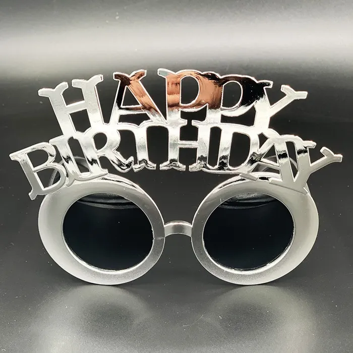 Happy Birthday Gümüş Parti Gözlük