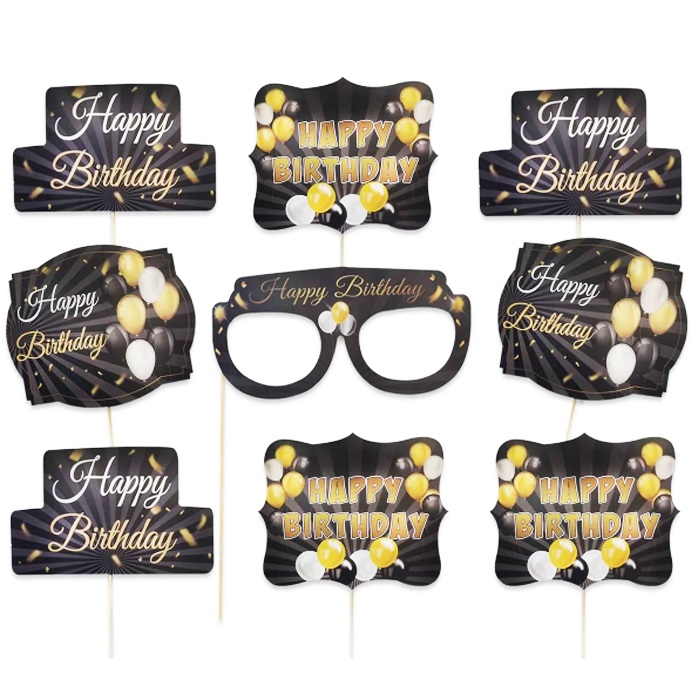 Happy Birthday Konuşma Balonu Seti