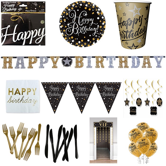 Happy Birthday Parti Seti 24 Kişilik