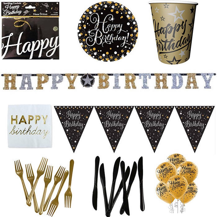Happy Birthday Parti Seti 8 Kişilik
