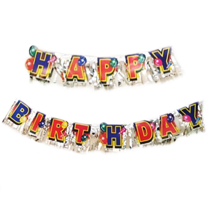 Happy Birthday Saçaklı Banner