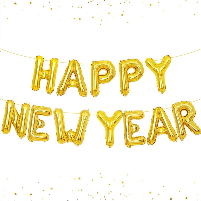 Happy New Year 100 Cm Folyo Balon