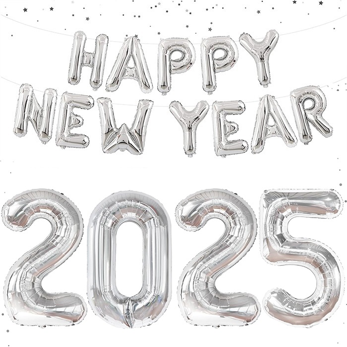 Happy New Year 2025 100 Cm Folyo Balon